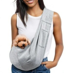 1pc Breathable Portable Pet Carrier Sling Bag, Suitable For Outdoor Walking, Commuting, Shopping For Cats And Small Dogs