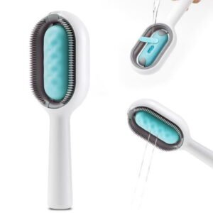ViVBOO Sticky Brush For Cats-Cat Brush With Water Reservoir-Upgrade Pet Grooming Self-Cleaning Cat Cleaning Brush-Pets Brush For Grooming Long-Haired And Short-Haired Dogs Cats