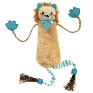 SmartyKat Loopy Lion Door Hanging Breakaway Kicker Catnip Cat Toy