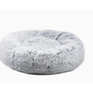 Plush Dog Bed- Gray