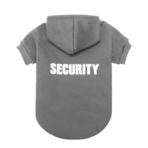 Acahhotxx Sweater Coat, Dog Hoodie for , Large Dogs Halloween Security Coat Dog Apparel Spring Dog Clothes for Dogs Outdoor Use – Grey – XL