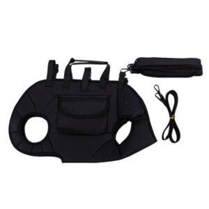 Yannianjz under $5 Sling Dog Carrier, Adjustable Full Body Lift Harness for Small Dogs and Cats, Portable Breathable Pet Carrier Backpack with Hands-Free Shoulder and Treat Bag