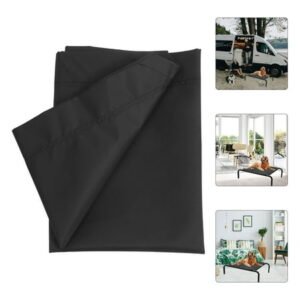 Dog Bed Cover Waterproof Large Washable, Removable Pets Dog Hammock Elevated Cover, 43×28 Inches(Black)