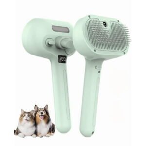 for Renu Dog Brush, Shower Brush +Bathing Solution, 3-In-1 Self-Cleaning, for Renu Renu Dog Grooming Brush With Steam, One-Touch Fur Removal for Dogs And Cats No Need to Rinse (Green)