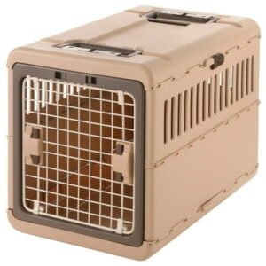 Richelle Foldable Pet Travel Carrier Medium in Brown, Stores Easily, for Dogs & Cats