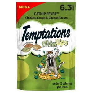 Temptations Mixups Catnip Fever Flavor Crunchy And Soft Treats For Cats, 6.3 Oz Pouch