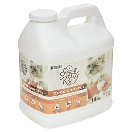 Special Kitty Scoopable Tight Clumping Cat Litter, Fragrance Free, 14 lb