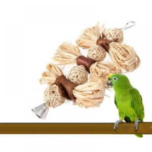 Pet Supplies Parakeet Chewing Toy Parrot Bird Bites Raffia Loofah Vine Balls Cages Toys