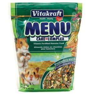 Vitakraft Menu Premium Hamster Food – Fortified Alfalfa Pellets Blend, 2.5lb Bag