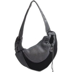 Pet Dog Sling Carrier, Breathable Mesh Portable Travel Safe Pet Sling Shoulder Bag Carrier with Adjustable Non-Slip Shoulder Strap for Small Dogs Cats Puppy