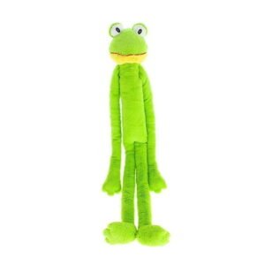 Large Extra Long Legs Over Sized Animal Dog Toy 27 inch Plush Multiple Squeakers (Green Frog)