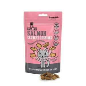 Rosewood Crunchy Salmon Cushions Cat Food 60g 1 Case