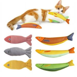 6 Pcs Cat Toys Saury Fish,Cat Chew Toy Catnip Toys for Indoor Cats,6pcs Catnip Fish Toys