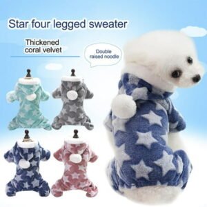 kladzum Dog Sweaters Dog Warm Shirt Pet Winter Clothes Puppy Dog Coat Dress Apparel, Dog Sweaters, Small Dog Coat Warm Sweartershirts