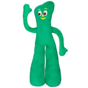 Jumbo Dog Toys Soft Stuffed Plush Cuddle and Play Animal Themes for All Breeds (Green GumbyMan)