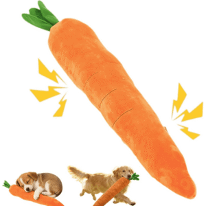 Giant Carrot Dog Toy, Large Soothing Carrot Plush Toy, 75cm/29.53in, Sturdy and Durable Plush Squeak Toy, Suitable for Dogs to Chew and Play With, Suitable for Small, Medium, and Large Dogs.