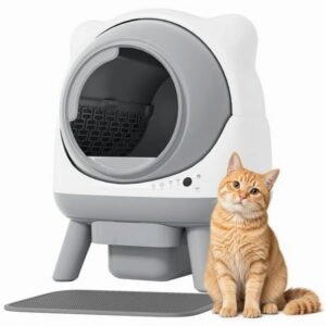 Furmax Automatic Self-Cleaning Cat Litter Box, Smart APP Control & Hands-Free Operation for Multiple Cats, All-Inclusive Bundle with Mat & Waste Bags