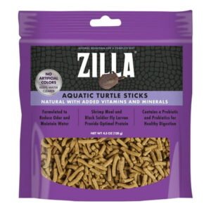 Zilla Aquatic Turtle Food Sticks, 4.5 Ounces