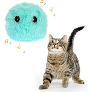 Cat Toy Ball Soft Kitten Puff Toy Indoor Cat Interactive Play Ball, Fun Adorable Cat Ball Toys. (1 PC)