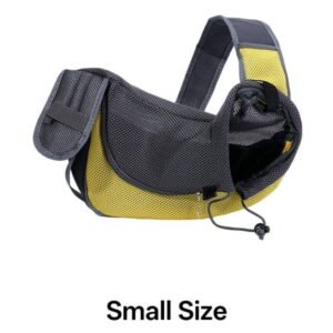 GASTROPOD Dog Sling,Sturdy and Easy-to-Clean Fabric Pet Carrier,Adjustable Neck Strap for Maximum Comfort Dog Carrier for Medium Dogs,Yellow,M