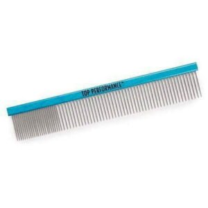 Show Dog Grooming Comb Aluminum Groomer Finishing Tool Stainless Steel Teeth