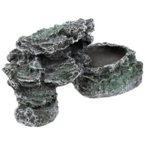 Turtle Terrace Leopard Gecko Hide Decor Fish Tank Accessories Platform Tortoise Hideout Reptile Cave Dock