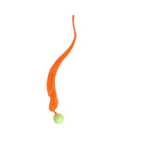 Bouncy Ball with Tail Cat Toys, Magic Worm with Ball Toy for Cats Lot Y9 E5R3