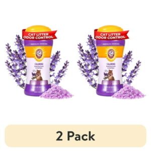 (2 pack) Arm & Hammer Cat Litter Deodorizing Crystals, Lavender & Vanilla Scent 15 oz