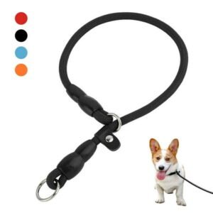 Adjustable Nylon Dog Loop Slip Rope Leash Lead Training P Choke Pet Collar S M L