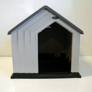 Mirapet Durable Plastic Dog House for Small Dogs, Indoor/Outdoor Doghouse