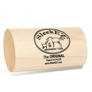 SleekEZ Dog Brush for Shedding & Grooming, Deshedding Tool for Short & Long Haired Dogs, Dog Comb, 5 Inches Long, 4oz Weight