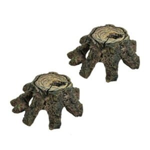 AOOOWER 2pcs Turtles Cave Reptiles Hide Houses Terrariums Hideouts Pet Habitat Box Shelter for Terrariums and Vivariums