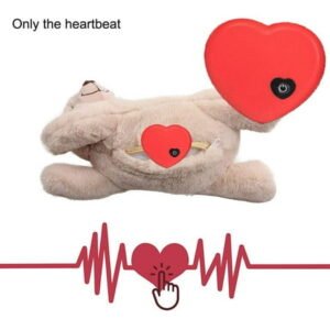 FurNest rujjftsy Puppy Behavioral Training Toy Aid Snuggle Heartbeat Plush Anxiety Accessories Accessories Electirc Relief Pet Sleep Toy F3s