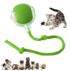 Durable Interactive Cat Toys for Indoor Cats, Smart Automatic Cat Chase Ball Toy, Upgraded Speedy Tail Kitten Toy for Bored Indoor Adult Pets