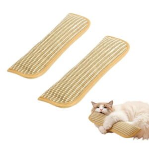 Catnip Toys for Indoor Cats – Cat Toys Pack of 3, Sisal Scratching Pad, Bite Resistant Kitten Teething Toys, Interactive Cat Nip Kicker Toys for Anxiety Relief