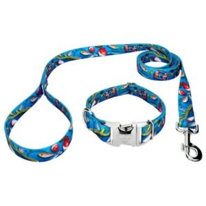 Country Brook Petz® Premium Gone Fishin’ Dog Collar and Leash, Small