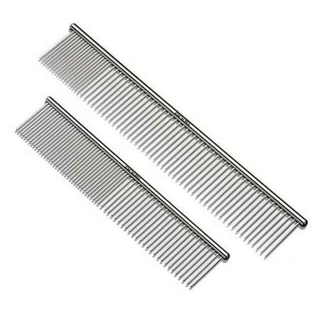 Steel Grooming Combs Professional Dog Cat Groomers Tool Choose Size 7.5″ or 10″ (Both Sizes)
