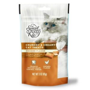 Special Kitty Crunchy and Creamy Cat Treats Chicken Flavor, 3 oz