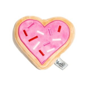 Midlee Pink Heart Sugar Cookie Dog Toy Large