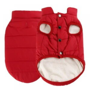 2 Layers Fleece Lined Warm Dog Jacket for Puppy Winter Cold Weather,Soft Windproof Small Dog Coat