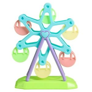 CIYISON Bird Feeding Toy Parrots Ferris Wheel Toy for Small Size Birds for Cage Decors