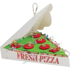 A&E HB01532 Happy Beaks Pizza Takeout Bird Toy
