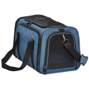 Mid West MW02616 Duffy Expandable Pet Carrier, Blue – Medium