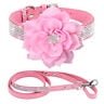 Bling Rhinestone Dog Collar and Leash Set Sparkle Diamante Cat Puppy Necklace Lead
