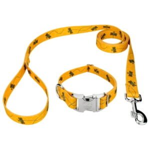 Country Brook Petz® Premium Busy Bee Dog Collar and Leash, Extra Large