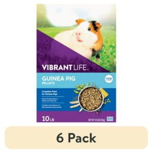 (6 pack) Vibrant Life Guinea Pig Pellets, 10 lb