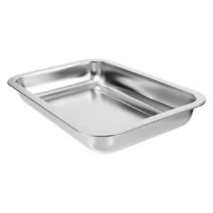 LEORX Cat Litter Trays Cat Litter Box 304 Grade Stainless Steel 1Pack