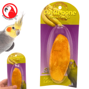 Bonka Bird Toys 30006 Medium Cuttlebone Banana Flavor Calcium Health Parrot Pet