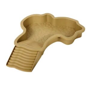 Extra Large Reptile Bathing Pool with Ramp – Dual Use Food & Water Bowl for Turtles, Bearded Dragons, Lizards, Snakes & Geckos – Terrarium Accessories & Habitat Decor