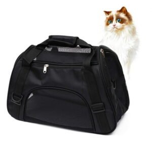 Pet Carrier Soft-Sided Carriers for Cat Carriers Dog Carrier for Small Medium Cats Dogs Puppies Pet Carrier Airline Approved up to 15 Lbs Cat Dog Pet Travel Carrier (Small, Black)